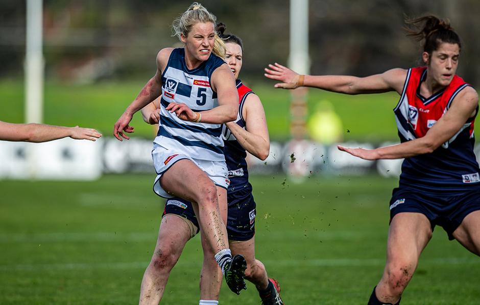 2019_07_28_VFLW_HERO.jpg Jordan Ivey was named in Geelong's best against Darebin. - Geelong Cats